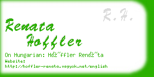 renata hoffler business card